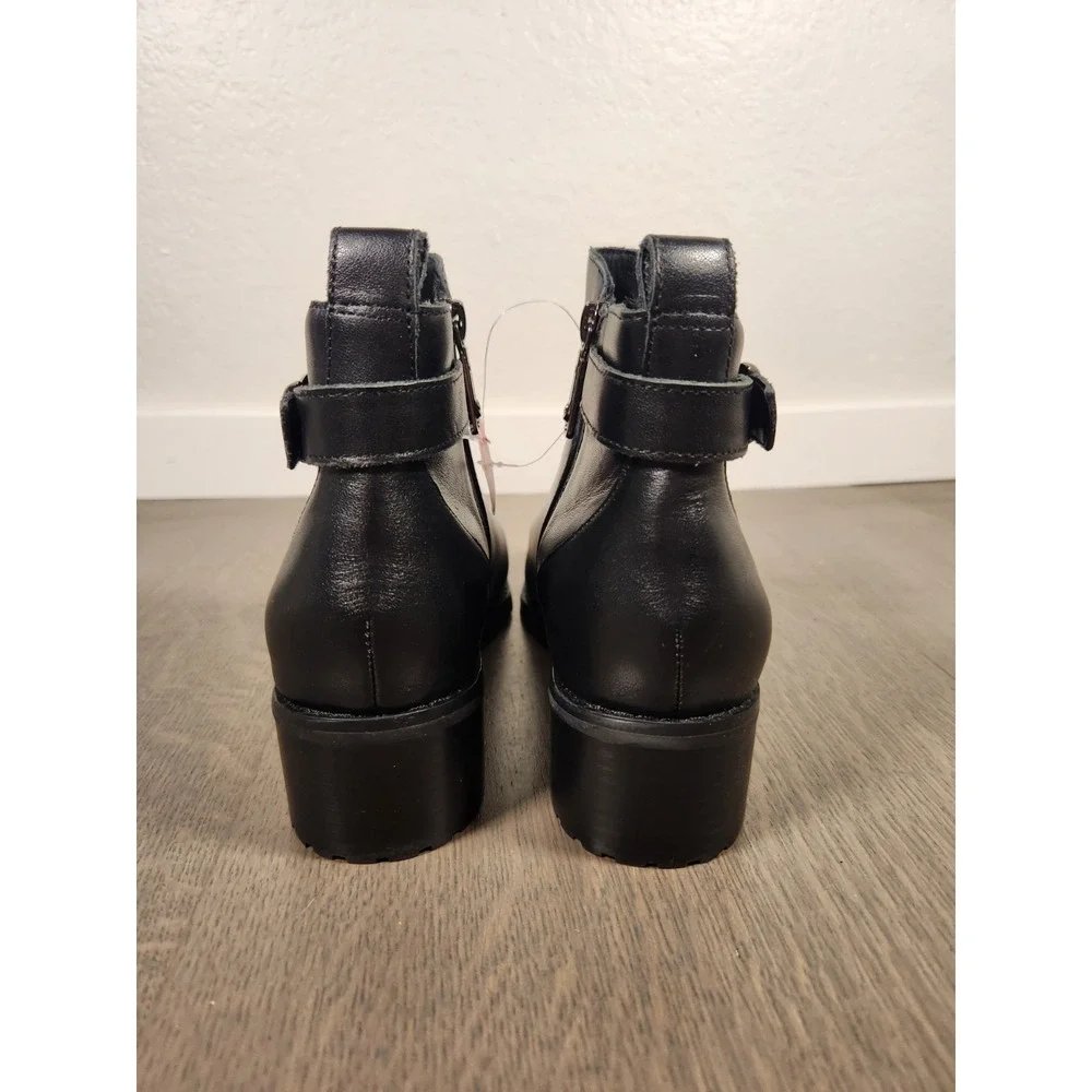New $150 Blondo Sullivan Waterproof Black Booties 8.5 Boots Leather Nordstrom